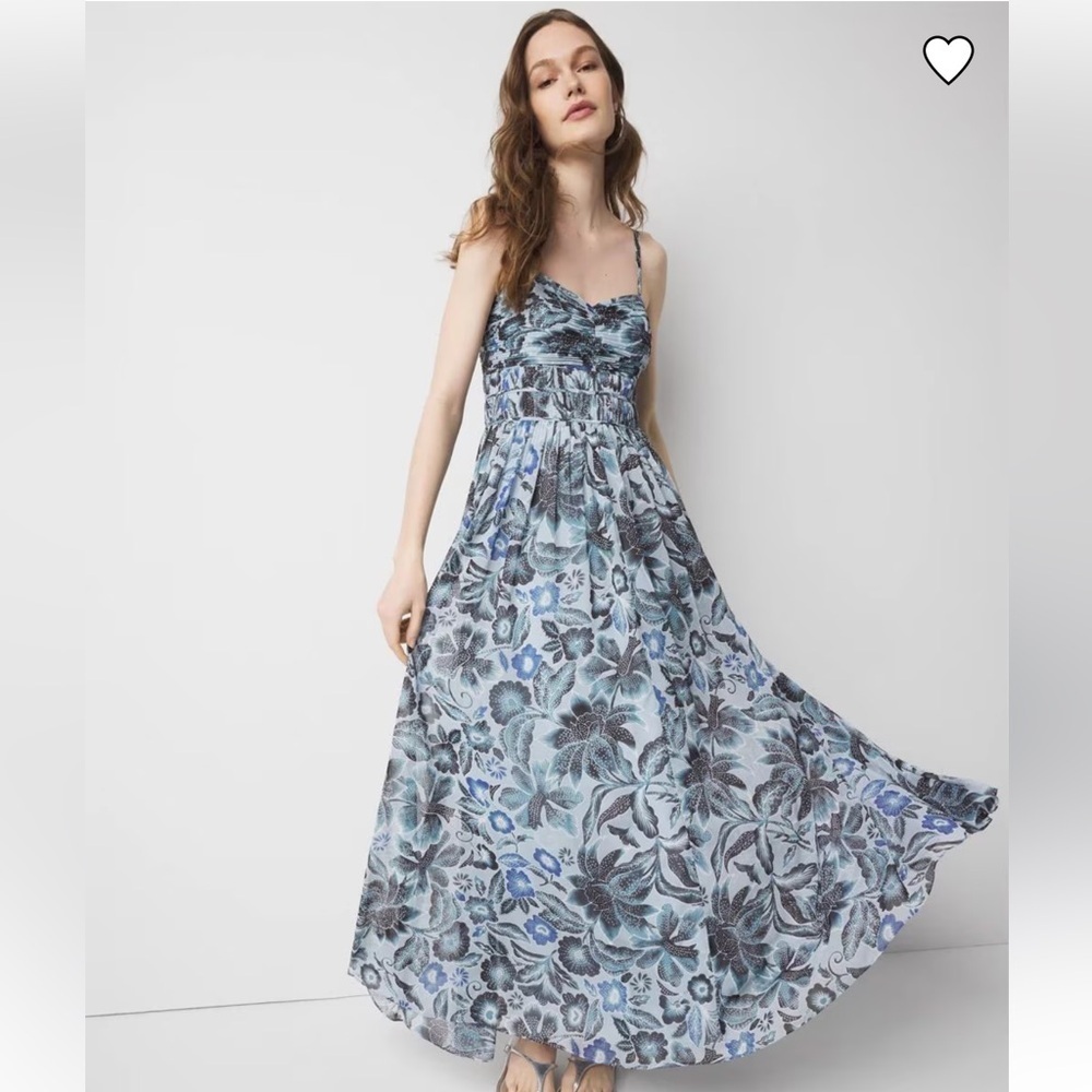 White House Black Market Printed Maxi Dress